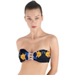 Digital Illusion Twist Bandeau Bikini Top