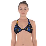 Digital Illusion Halter Neck Bikini Top