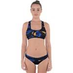 Digital Illusion Cross Back Hipster Bikini Set