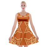 Abstract pattern geometric backgrounds   Velvet Skater Dress