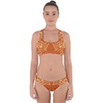 Abstract pattern geometric backgrounds   Cross Back Hipster Bikini Set