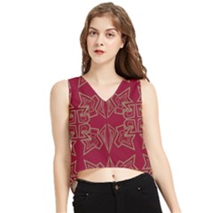 V-Neck Cropped Tank Top 