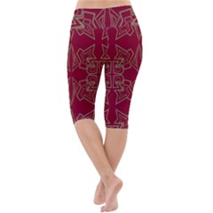 Lightweight Velour Cropped Yoga Leggings 