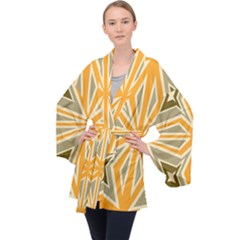 Long Sleeve Velvet Kimono  