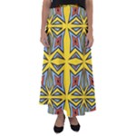 Abstract pattern geometric backgrounds   Flared Maxi Skirt