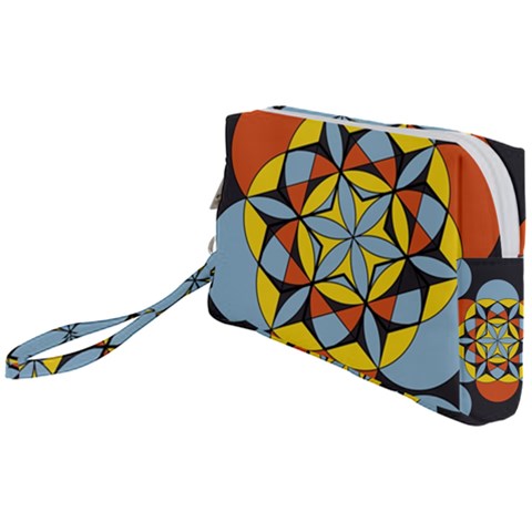 Abstract pattern geometric backgrounds   Wristlet Pouch Bag (Small) from ArtsNow.com