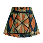 Abstract pattern geometric backgrounds   Mini Flare Skirt