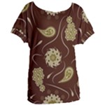 Floral pattern paisley style  Women s Oversized Tee
