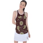 Floral pattern paisley style  Racer Back Mesh Tank Top