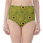 Floral pattern paisley style  Classic High-Waist Bikini Bottoms