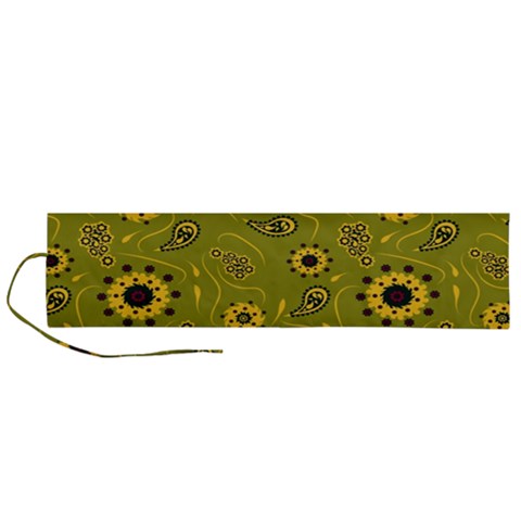 Floral pattern paisley style  Roll Up Canvas Pencil Holder (L) from ArtsNow.com