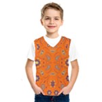 Floral pattern paisley style  Kids  Basketball Tank Top