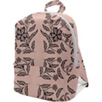Floral folk damask pattern  Zip Up Backpack
