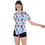 New Year Gifts Asymmetrical Short Sleeve Sports Tee