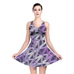 3d Lovely Geo Lines  Iv Reversible Skater Dress