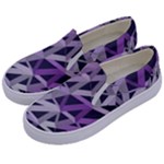 3d Lovely Geo Lines  Iv Kids  Canvas Slip Ons