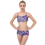 3d Lovely Geo Lines  Iv Layered Top Bikini Set