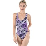 3d Lovely Geo Lines  Iv High Leg Strappy Swimsuit