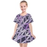 3d Lovely Geo Lines  Iv Kids  Smock Dress