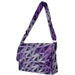 3d Lovely Geo Lines  Iv Full Print Messenger Bag (L)