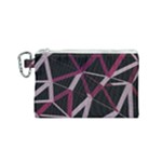 3d Lovely Geo Lines Iii Canvas Cosmetic Bag (Small)