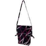 3d Lovely Geo Lines Iii Folding Shoulder Bag