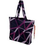 3d Lovely Geo Lines Iii Drawstring Tote Bag