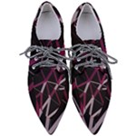 3d Lovely Geo Lines Iii Pointed Oxford Shoes