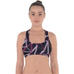 3d Lovely Geo Lines Iii Cross Back Hipster Bikini Top 