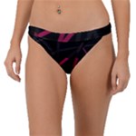 3D Lovely GEO Lines VIII Band Bikini Bottom