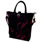 3D Lovely GEO Lines VIII Buckle Top Tote Bag