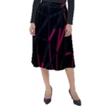 3D Lovely GEO Lines VIII Classic Velour Midi Skirt 