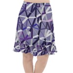 3D Lovely GEO Lines IX Fishtail Chiffon Skirt