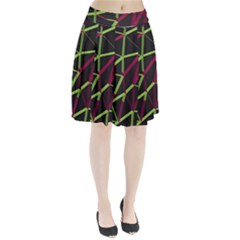3D Lovely GEO Lines X Pleated Skirt from ArtsNow.com