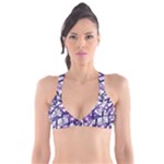 3D Lovely GEO Lines X Plunge Bikini Top