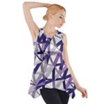 3D Lovely GEO Lines X Side Drop Tank Tunic