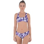 3D Lovely GEO Lines X Criss Cross Bikini Set