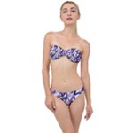 3D Lovely GEO Lines X Classic Bandeau Bikini Set