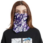 3D Lovely GEO Lines X Face Covering Bandana (Two Sides)