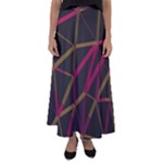 3D Lovely GEO Lines XI Flared Maxi Skirt