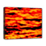 Red  Waves Abstract Series No14 Deluxe Canvas 20  x 16  (Stretched)