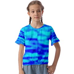 Kids  Cuff Sleeve Scrunch Bottom T-Shirt 