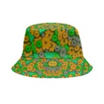 Stars Of Decorative Colorful And Peaceful  Flowers Inside Out Bucket Hat