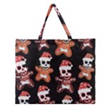 Zanoskull - Gingerbread MON Zipper Large Tote Bag