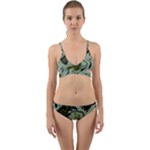 Floral pattern paisley style Paisley print.  Wrap Around Bikini Set