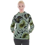 Floral pattern paisley style Paisley print.  Women s Hooded Pullover