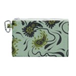 Floral pattern paisley style Paisley print.  Canvas Cosmetic Bag (Large)