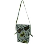 Floral pattern paisley style Paisley print.  Folding Shoulder Bag