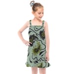 Floral pattern paisley style Paisley print.  Kids  Overall Dress