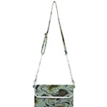 Floral pattern paisley style Paisley print.  Mini Crossbody Handbag